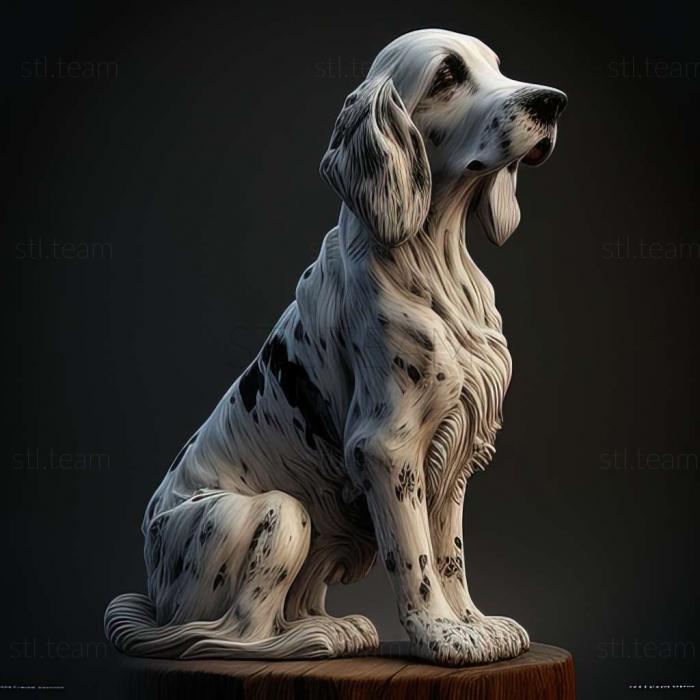 3D model English Setter dog (STL)